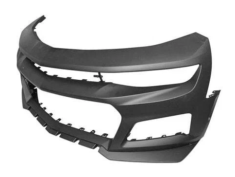 ZL1 Style Front Bumper for 2016-2018 Chevrolet Camaro 6th Gen | Primed | Complete Conversion Kit w/ Upper Lower Grille + DRL Fog Lights | Fits LS, LT, RS, SS | Aftermarket