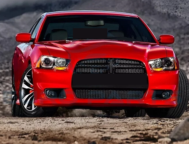Front Bumper Complete for 2008-2014 Dodge Charger |SRT8 | Primed | Ready to Paint