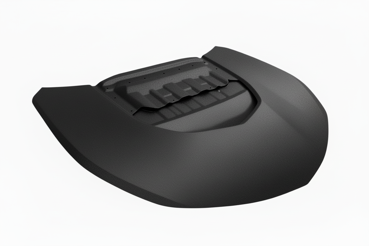 ZL1 Style Hood for 2016-2021 Chevrolet Camaro 6th Gen | Primed | Vented Heat Extractor Ram Air Scoop | Aluminum | Aftermarket | Fits LS, LT, RS, SS, ZL1