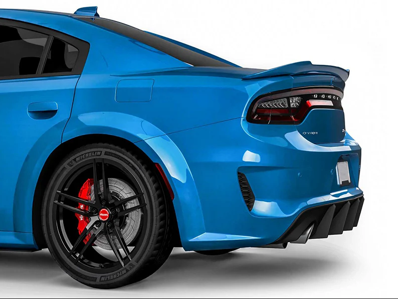 2015–2023 Dodge Charger Rear Bumper Widebody Style – SRT Hellcat Conversion w/ Diffuser