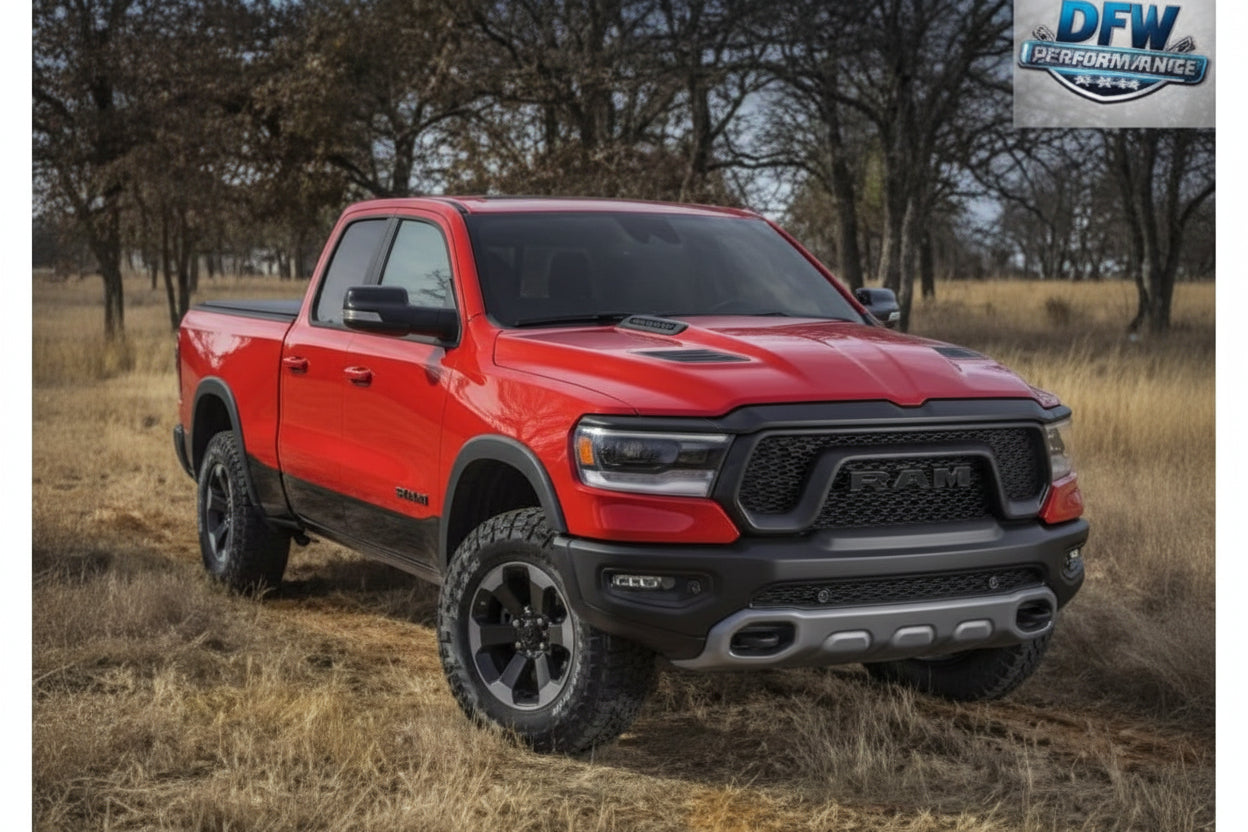 Sport Hood for 2019-2023 Ram 1500 | Primed | Vented Scoop TRX Style | Ram Air Heat Extractor | Aftermarket Replacement | Fits Sport, Rebel, Laramie, Big Horn, Limited, TRX