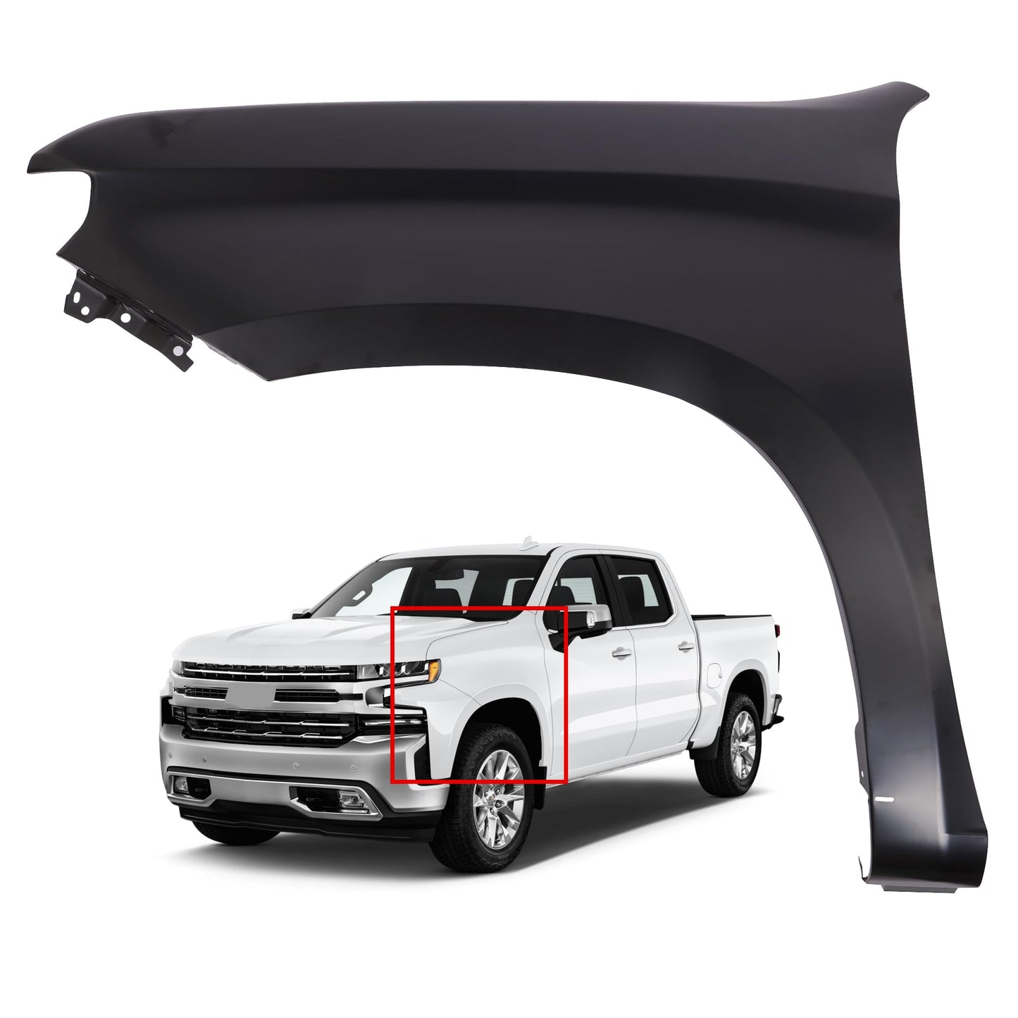 Chevy Silverado Fender Left 2019