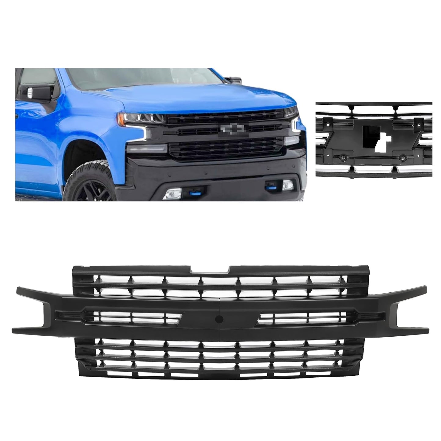 Chevy Silverado Front Bumper Grill 2019+