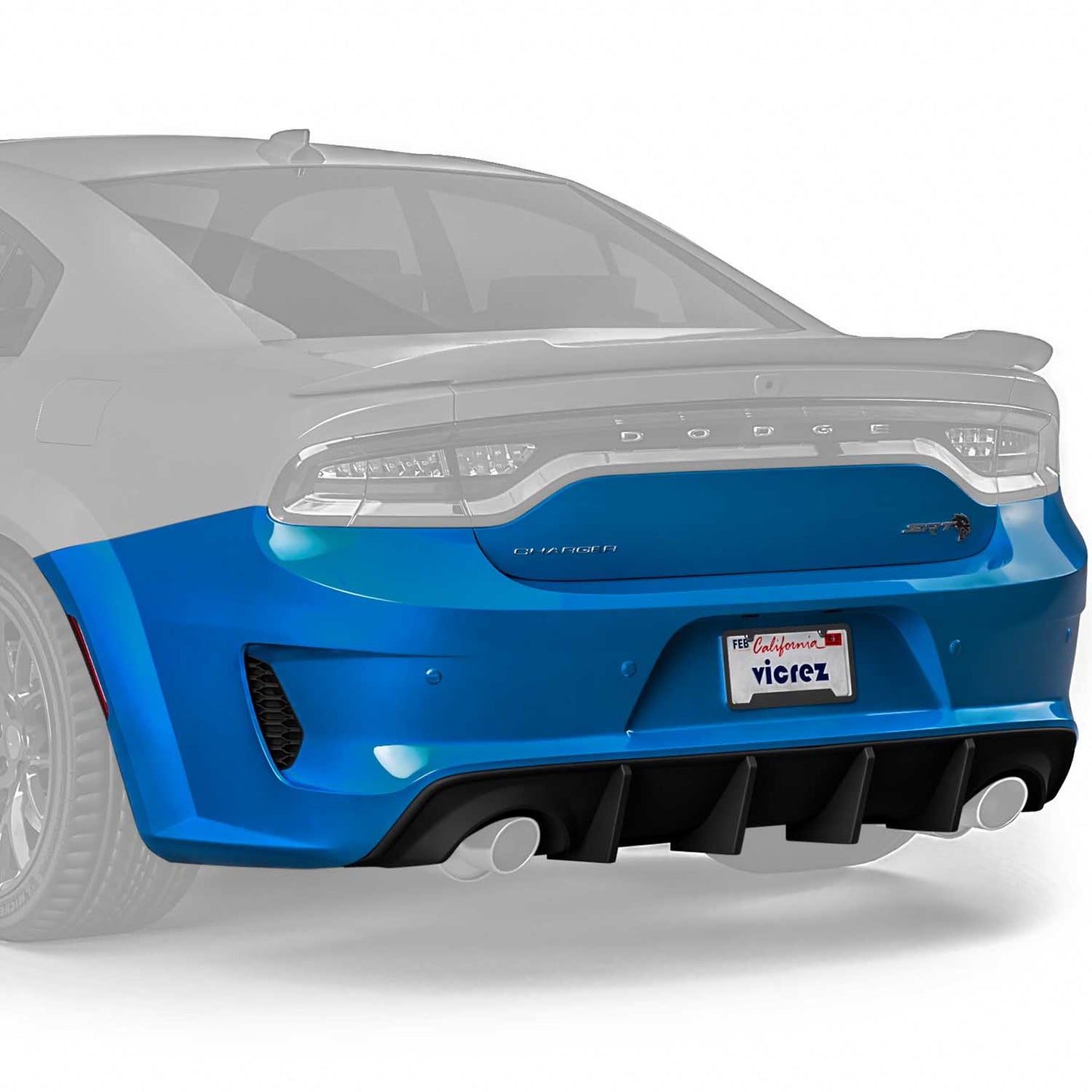 Dodge Charger Rear Bumper wide body Kit