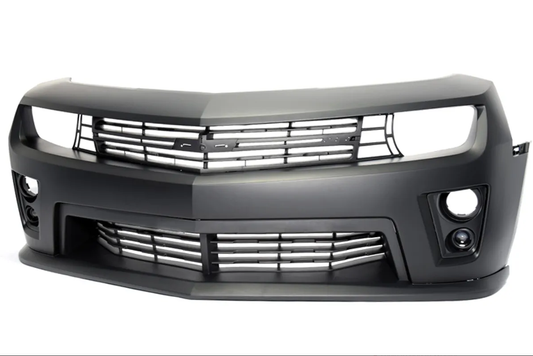 ZL1 Style Front Bumper Conversion Kit for 2010-2015 Chevy Camaro 5th Gen | Primed Black | w/ Fog Lights | Complete Set | Aftermarket