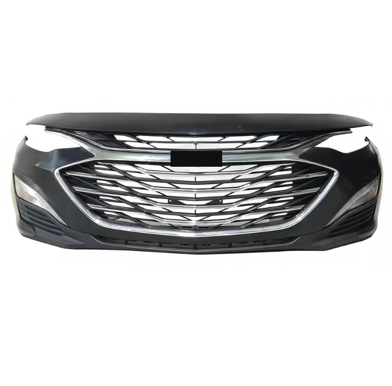 2019–2024 Chevrolet Malibu Complete Front Bumper w/ Chrome Trim – Direct Fit Replacement