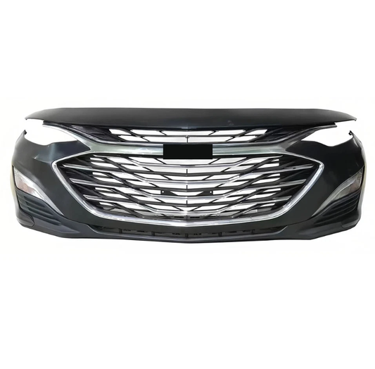 2019–2024 Chevrolet Malibu Complete Front Bumper w/ Chrome Trim – Direct Fit Replacement
