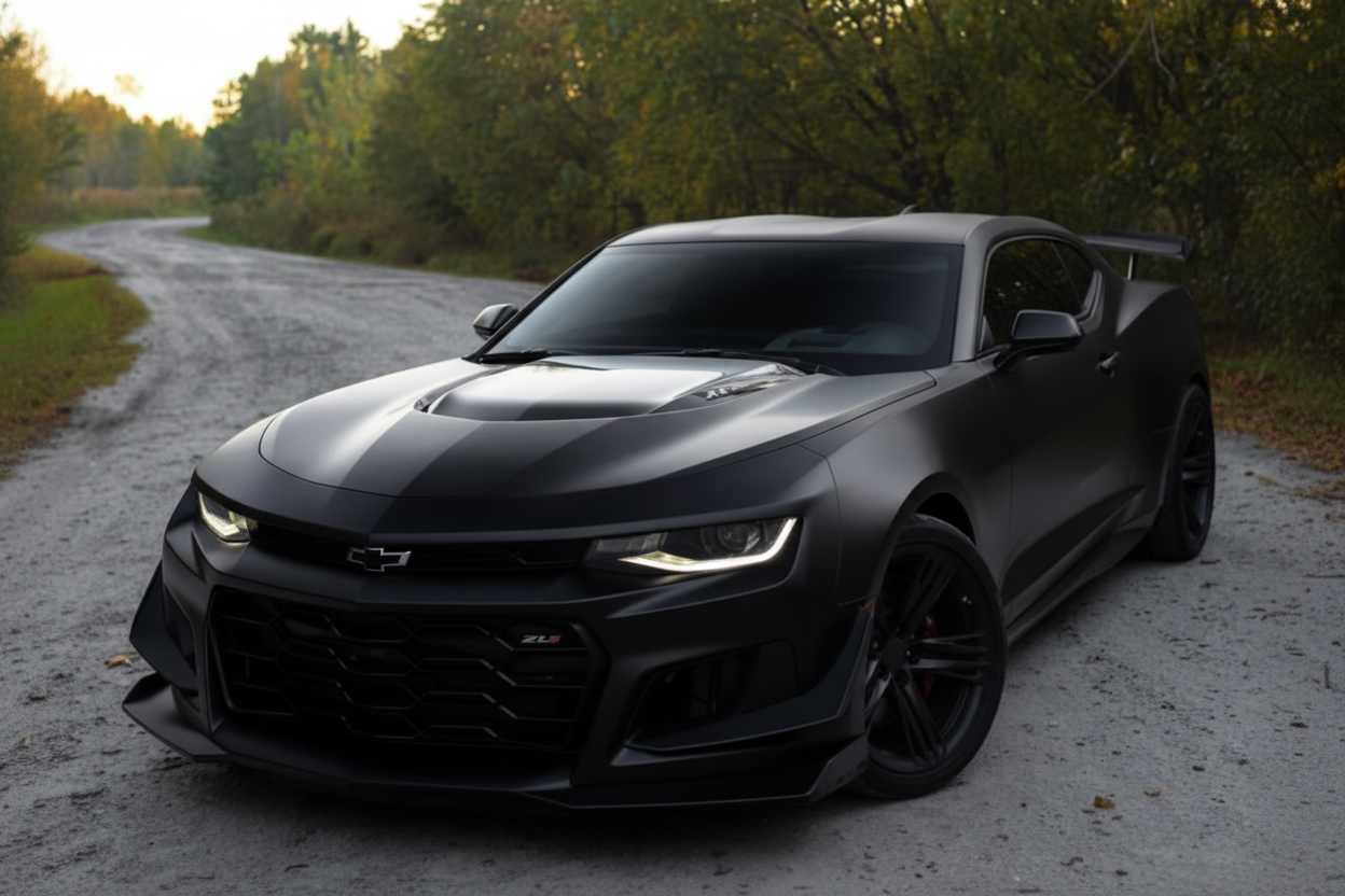 ZL1 Style Hood for 2016-2021 Chevrolet Camaro 6th Gen | Primed | Vented Heat Extractor Ram Air Scoop | Aluminum | Aftermarket | Fits LS, LT, RS, SS, ZL1