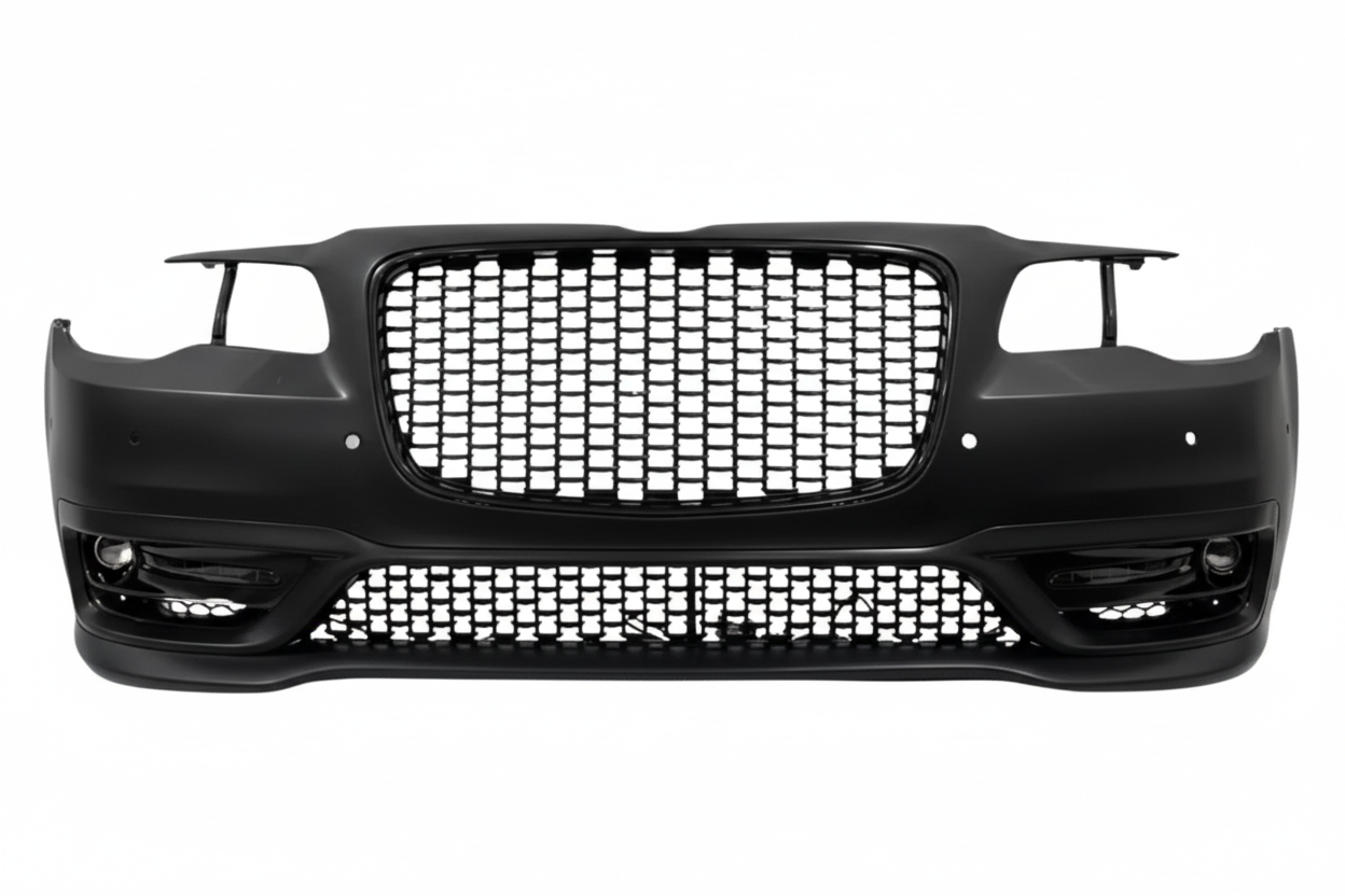 Front Bumper Cover Complete for 2015-2023 Chrysler 300 W/ Sensor| Primed | Aftermarket Replacement
