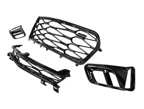 ZL1 Style Front Bumper for 2016-2018 Chevrolet Camaro 6th Gen | Primed | Complete Conversion Kit w/ Upper Lower Grille + DRL Fog Lights | Fits LS, LT, RS, SS | Aftermarket