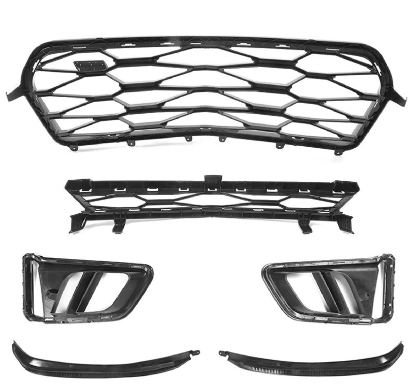 ZL1 Style Front Bumper for 2019–2023 Chevrolet Camaro 6th Gen | Primed | Complete Conversion Kit w/ Upper Lower Grille + DRL Fog Lights | Fits LS, LT, RS, SS | Aftermarket (Copy)