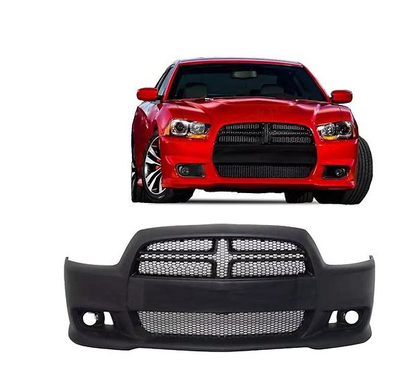 Front Bumper Complete for 2008-2014 Dodge Charger |SRT8 | Primed | Ready to Paint
