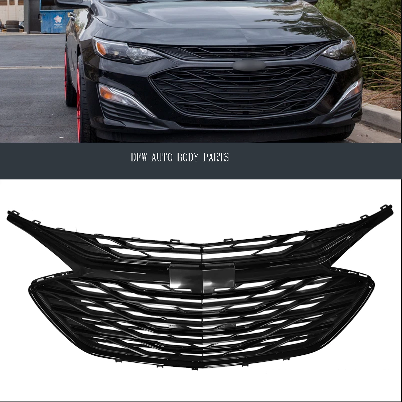 2019–2024 Chevrolet Malibu Complete Front Bumper w/ Black Trim – Direct Fit Replacement (Copy)