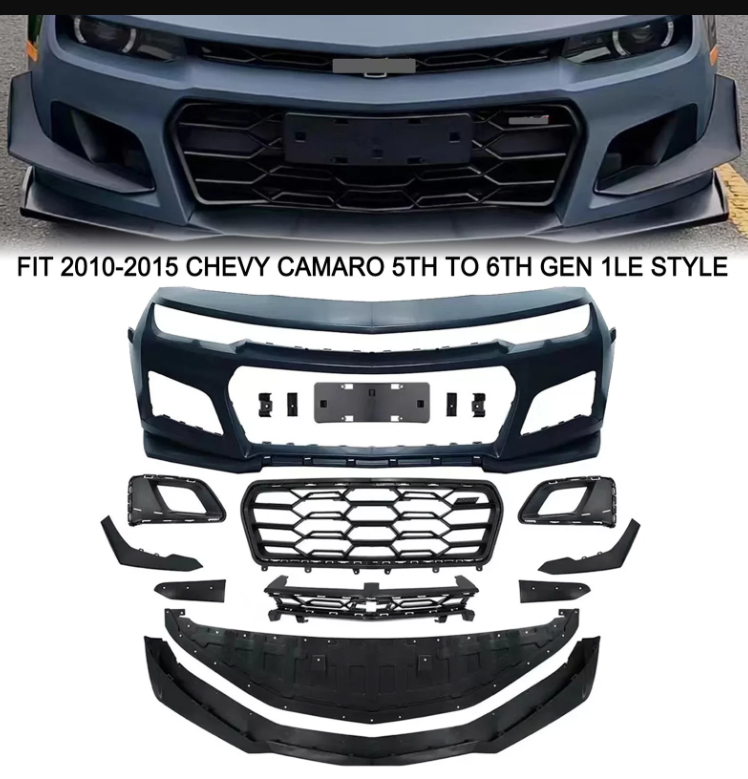 Chevy Camaro ZL1 Style Front Bumper (2010–2015) | Complete Kit | Aggressive 1LE Look