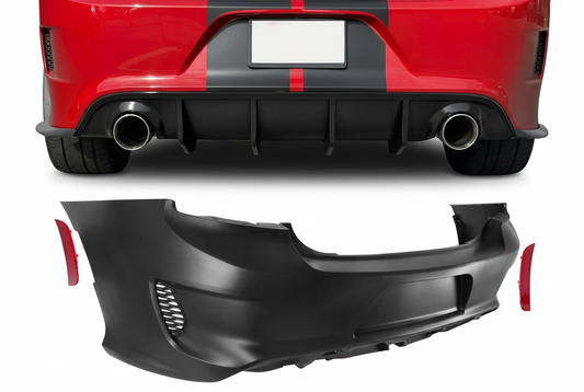 Dodge Charger Rear Bumper SRT 2015-2023 With Diffuser