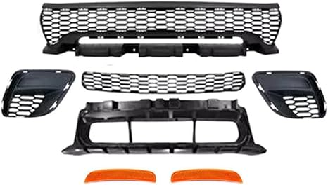 Widebody Style Front Bumper Complete for 2015-2023 Slim Body Dodge Charger | Primed | Ready to Paint | Aftermarket Replacement | Fits SE, SXT, GT, R/T, Scat Pack, SRT 392, Hellcat | CH1000A24
