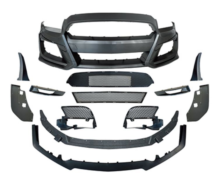 Front Bumper Cover for 2013-2014 Ford Mustang | Primed | Ready to Paint | Aftermarket Replacement | Fits Base, V6, GT, Boss 302